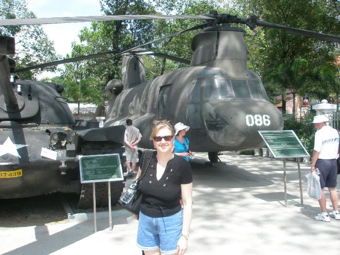 Stacy at the War Remnants Museum