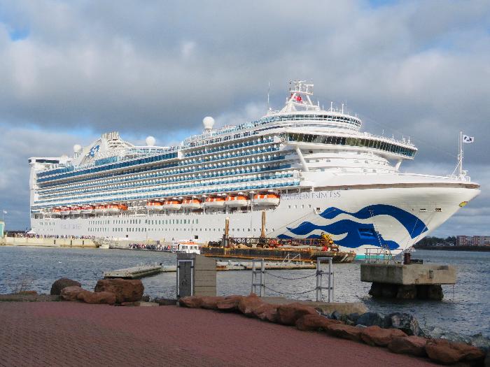 Caribbean Princess Docked at Charlottetown, Prince Edward Island