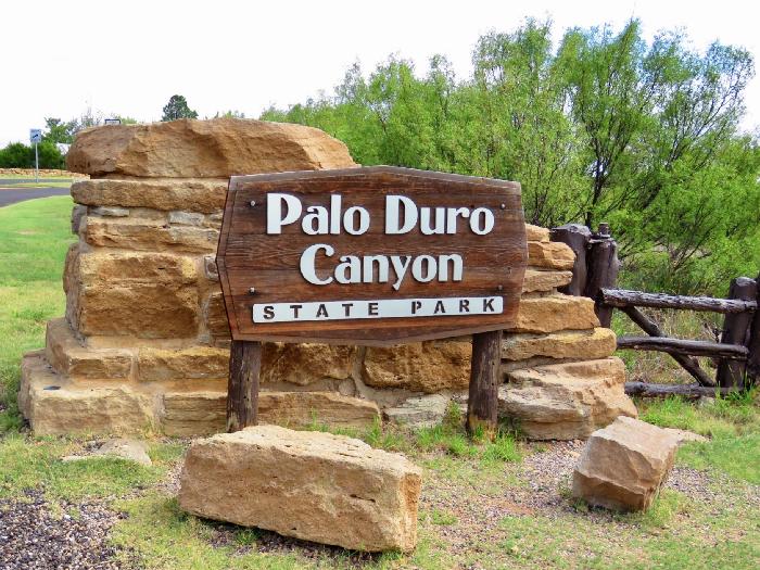 Entering Palo Duro Canyon State Park