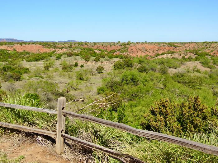 View from the Overlook at Caprock Canyons State Park Visitor Center