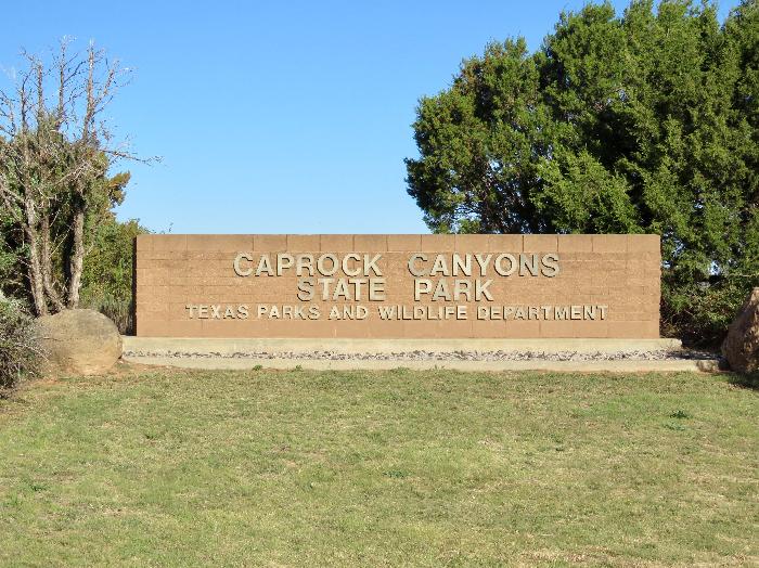 Entrance to Caprock Canyons State Park