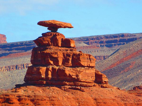 The Mexican Hat Rock Formation is Astounding
