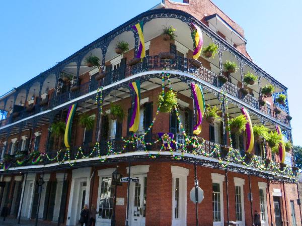 Purple, Gold, Green & Cool Architecture in New Orleans