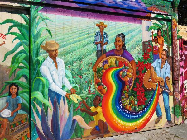Farm Workers Depicted on Balmy Alley Mural