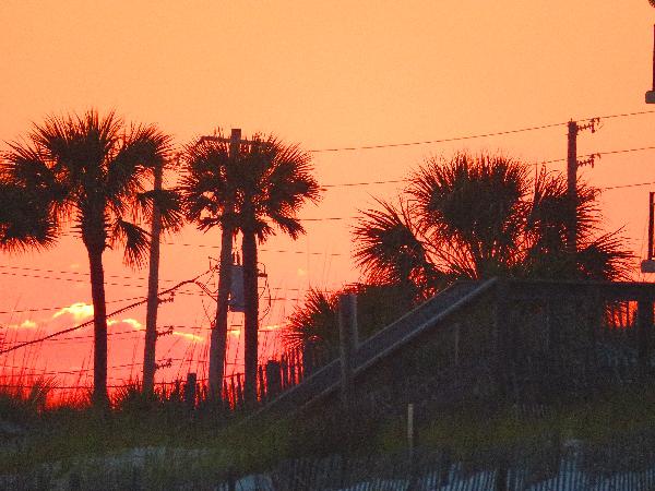 Fort Walton Sunset While Walking on the Beach