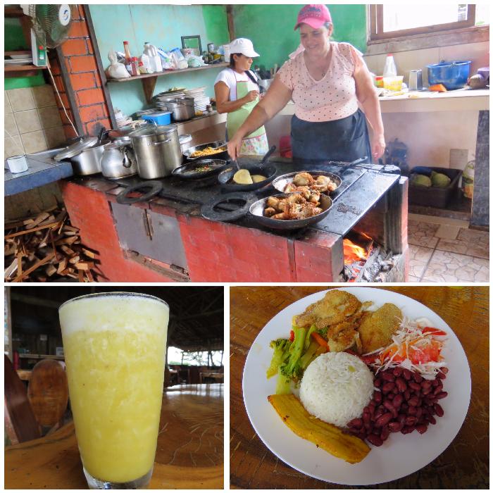 Marta Cooking (Top), Refrescos and Lunch Plate