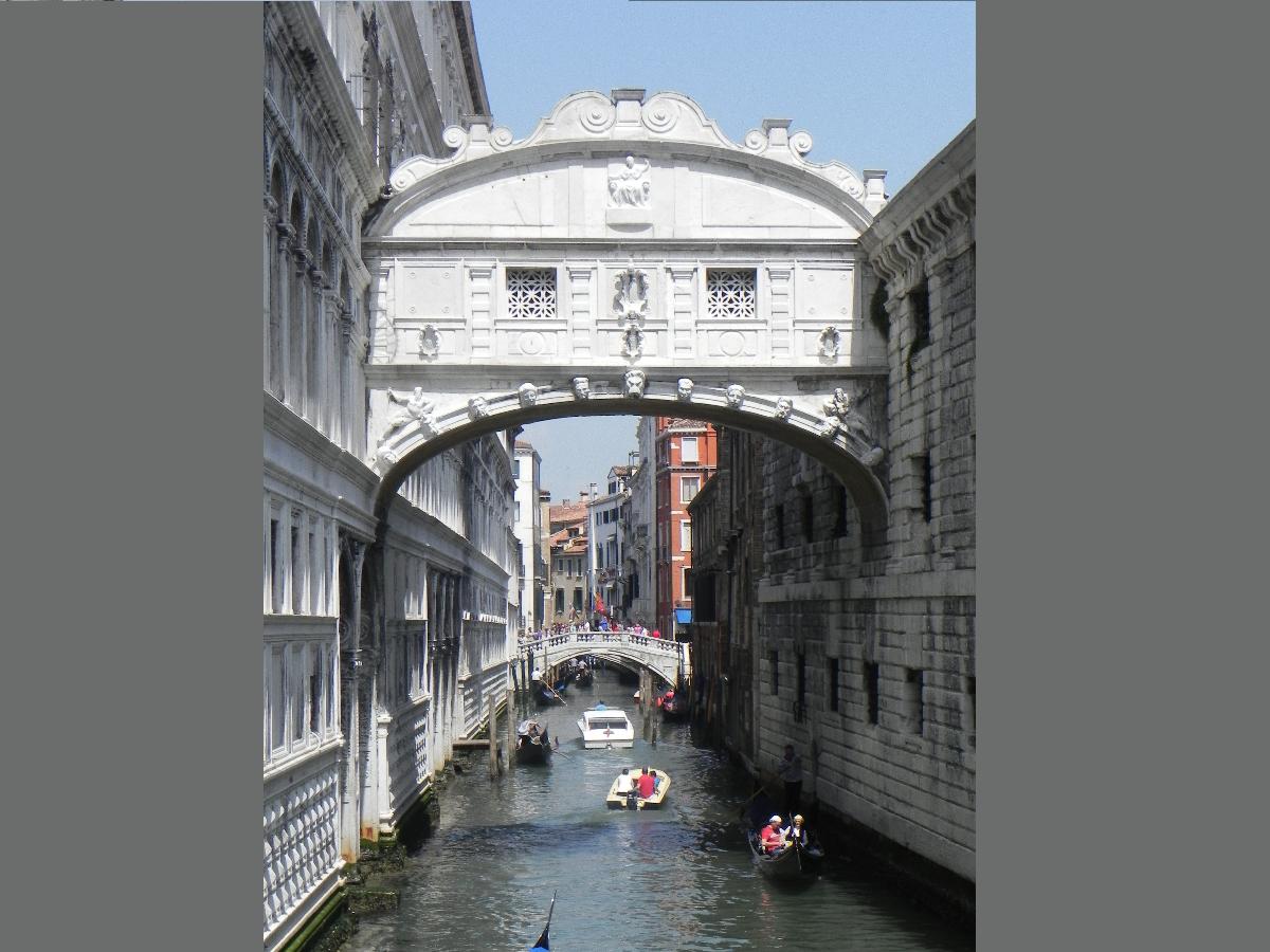Viewing The Bridge of Sighs in Venice