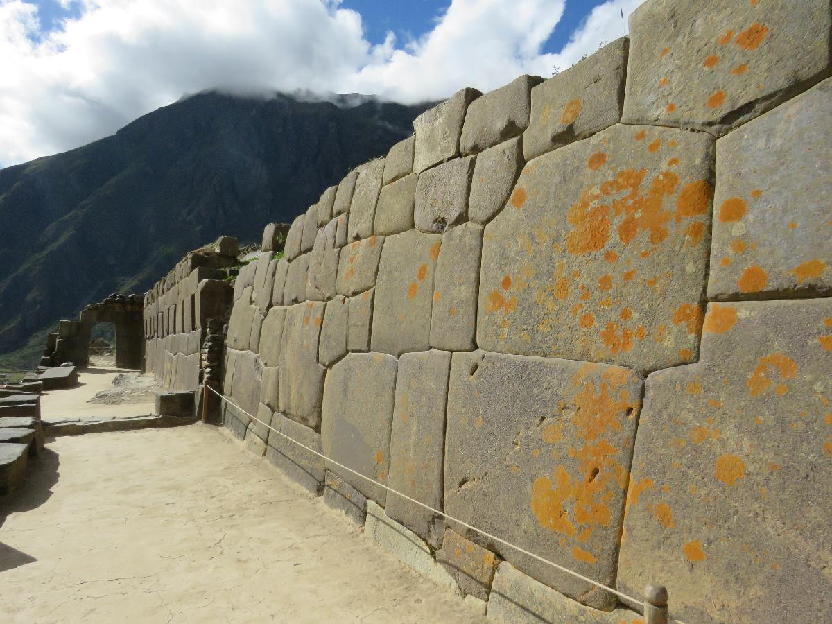 Visiting the Sun Temple at Ollantaytambo, Peru