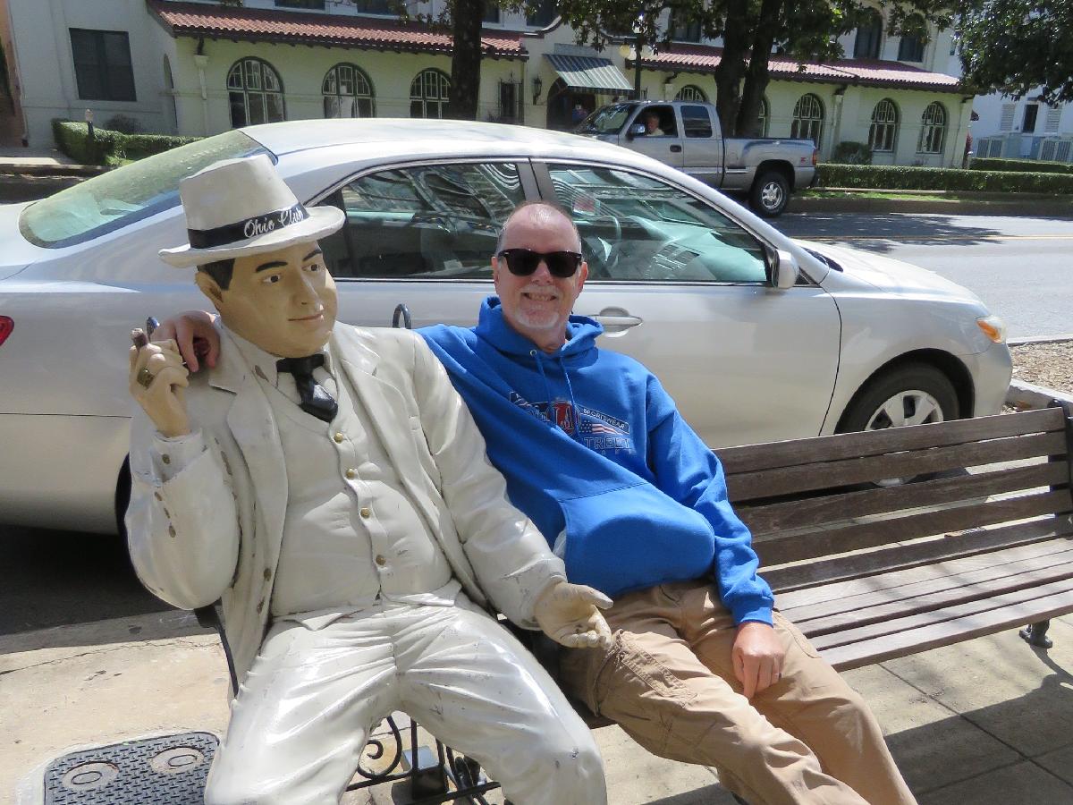 Sitting with Al Capone by the Hot Springs Gangster Museum