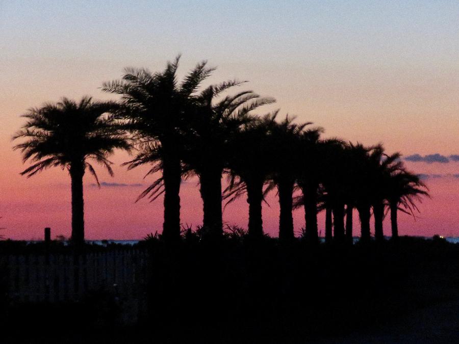 Sunset at Galveston Island RV Resort