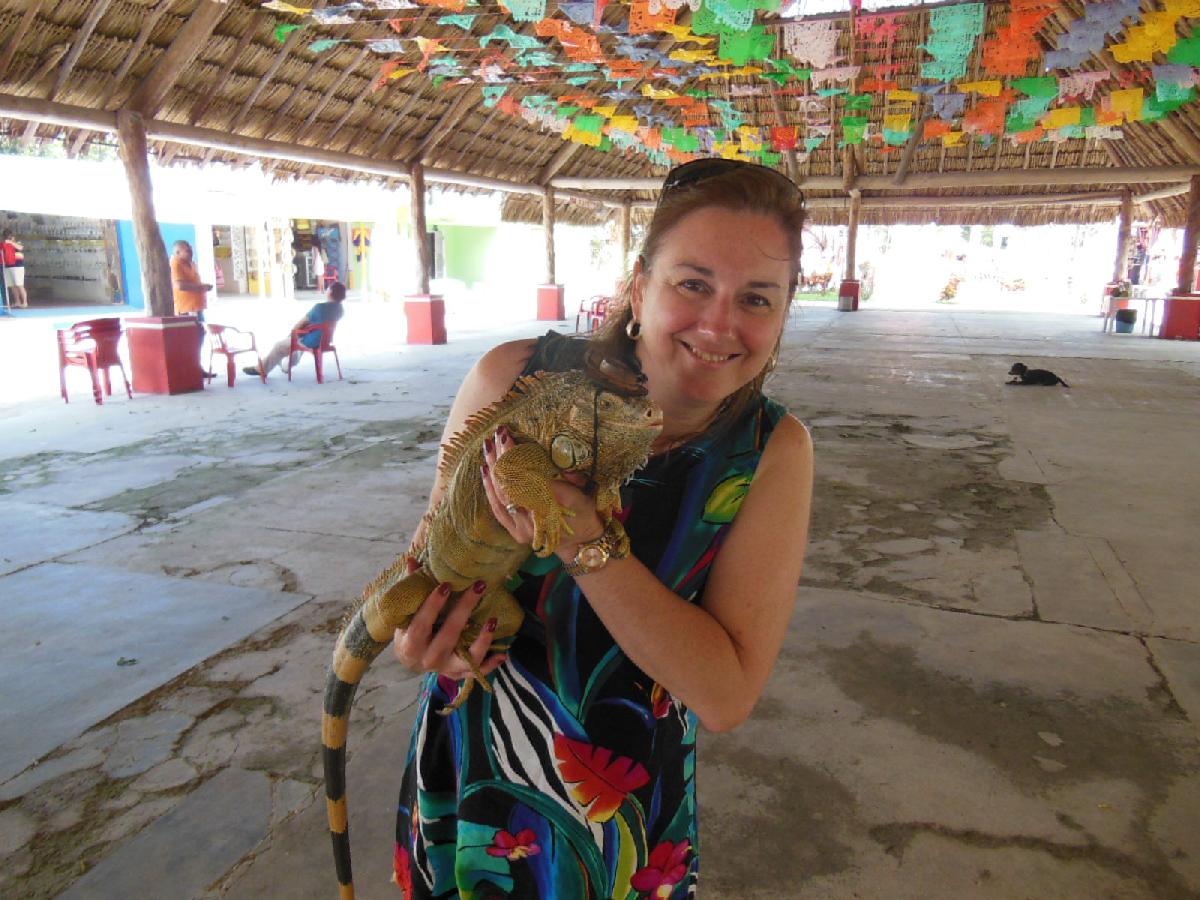 Playing Games with the Iguanas at El Cedral on Cozumel