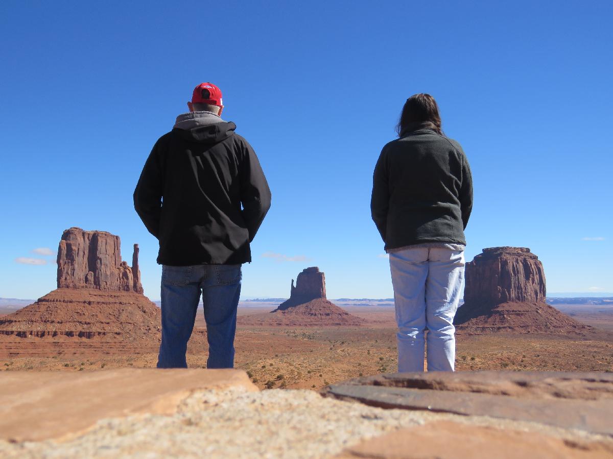 The Wordy Explorers at the Monument Valley Overlook