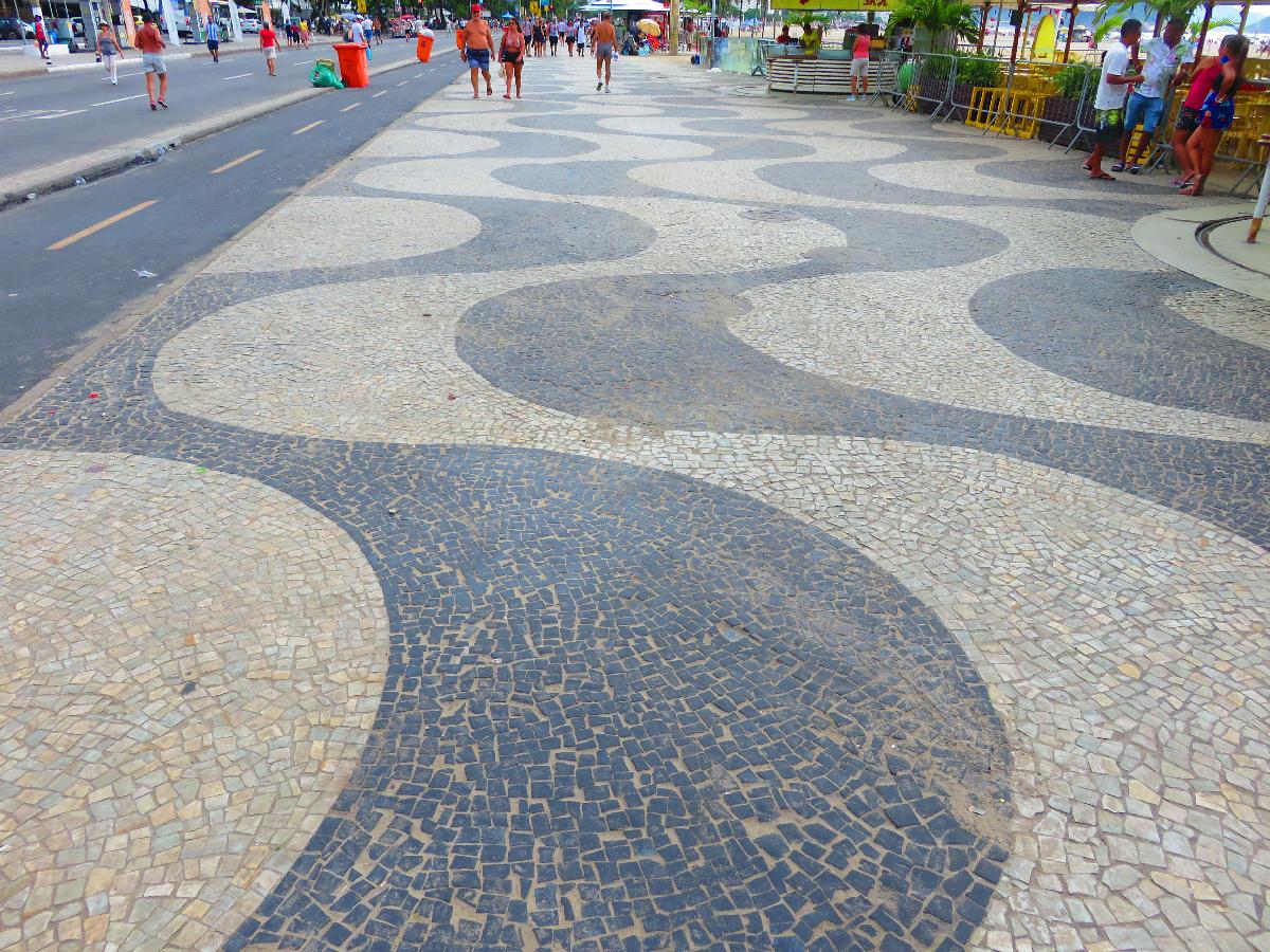 Portuguese Sidewalks in Rio de Janeiro
