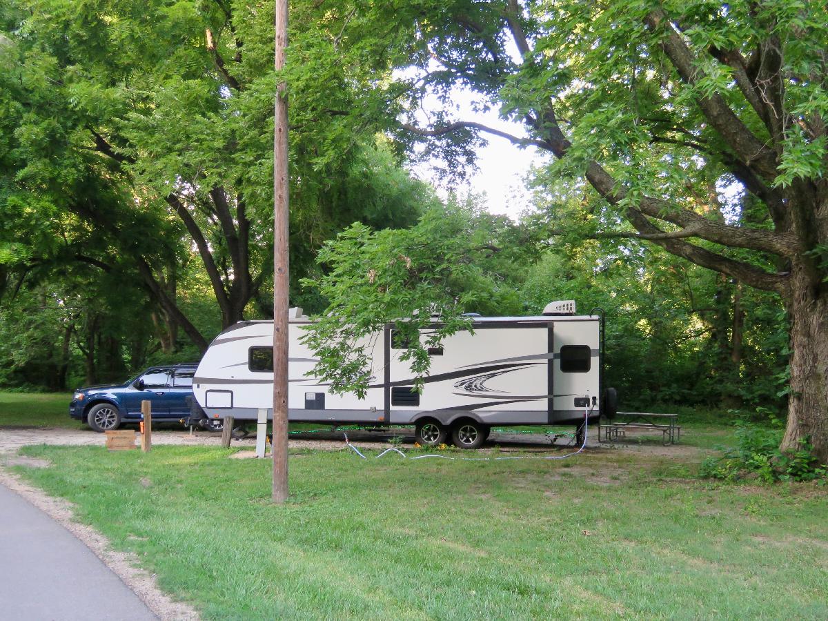 Spacious Tree Shaded Campsites are the Best!
