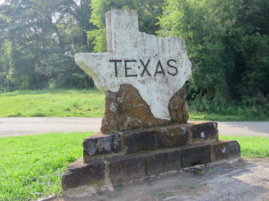 Historic Texas State Line Monument on US-84 East