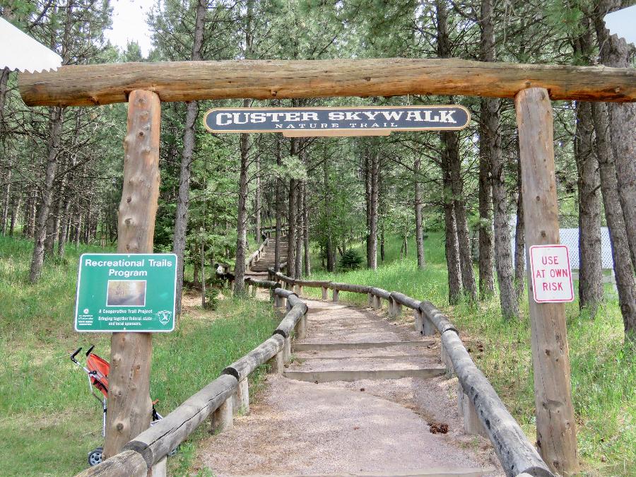 Starting Custer Skywalk Nature Trail