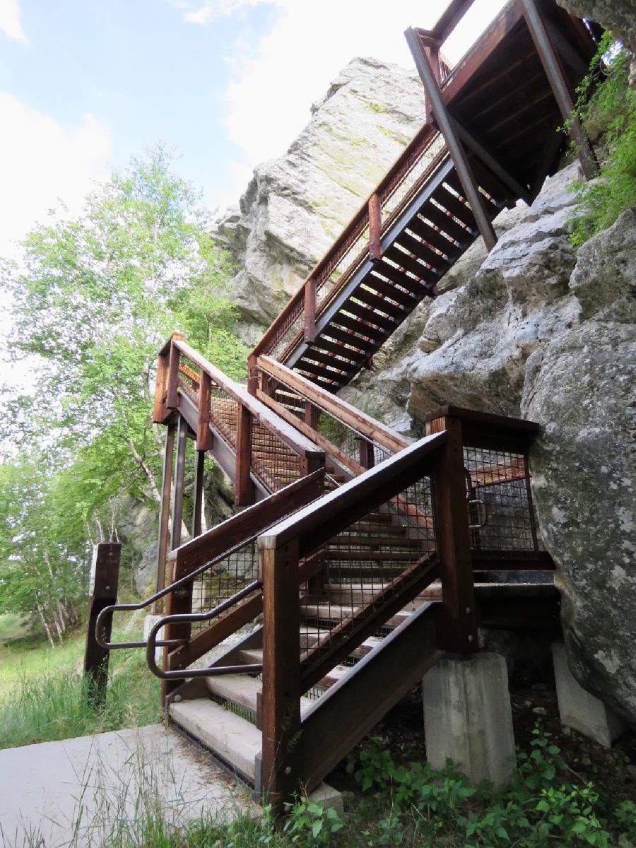 The Final Set of Steps to the Big Rock Observation Deck