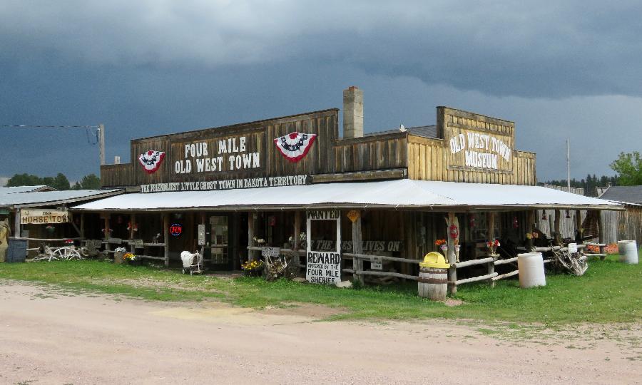 Entrance to Four Mile Old West Town
