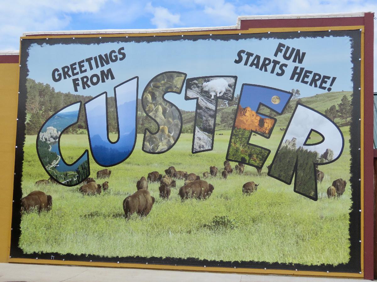 Greetings from Custer, South Dakota!