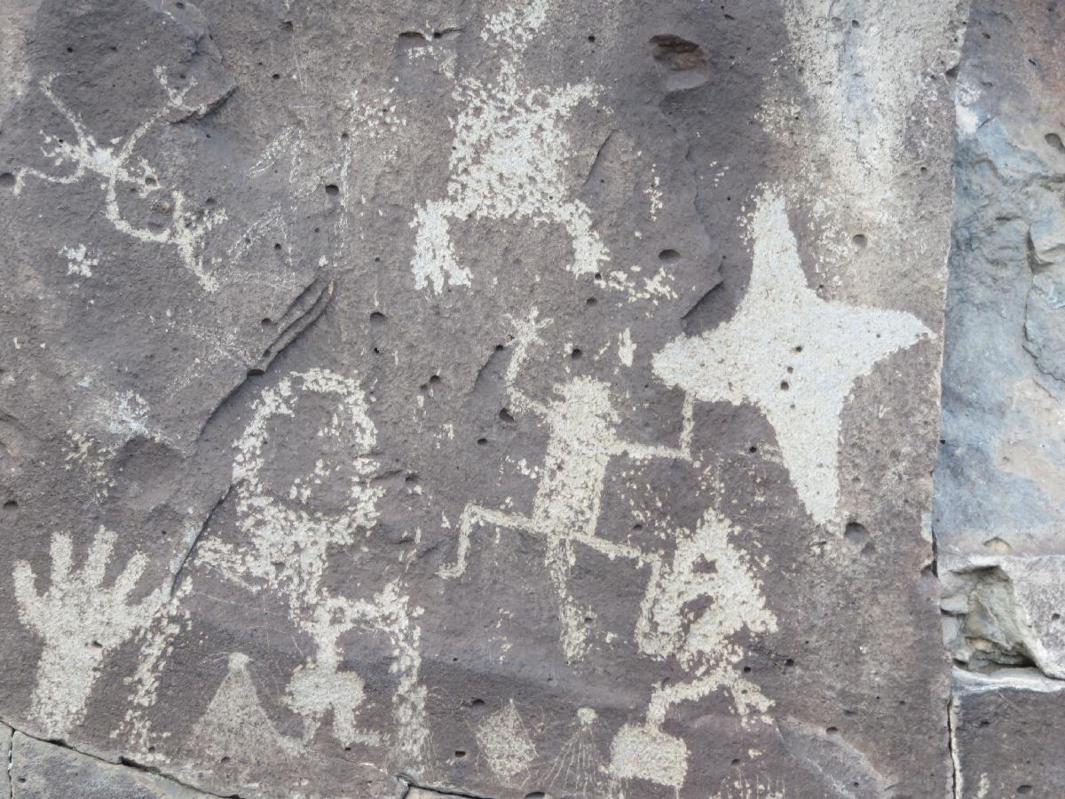 Incredible Petroglyphs at La Cienguilla Near Santa Fe