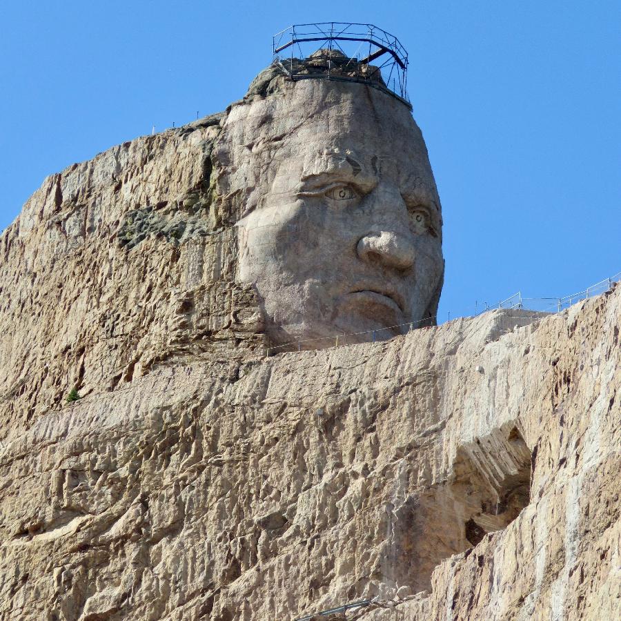 Crazy Horse Close-up from the Mountain Base