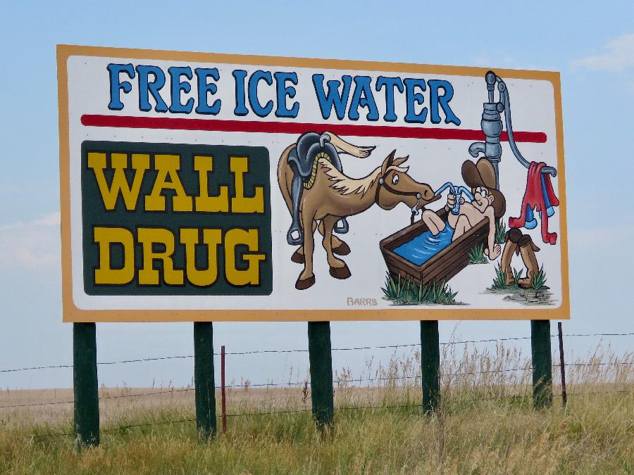 One of Many Billboards Advertising Wall Drug