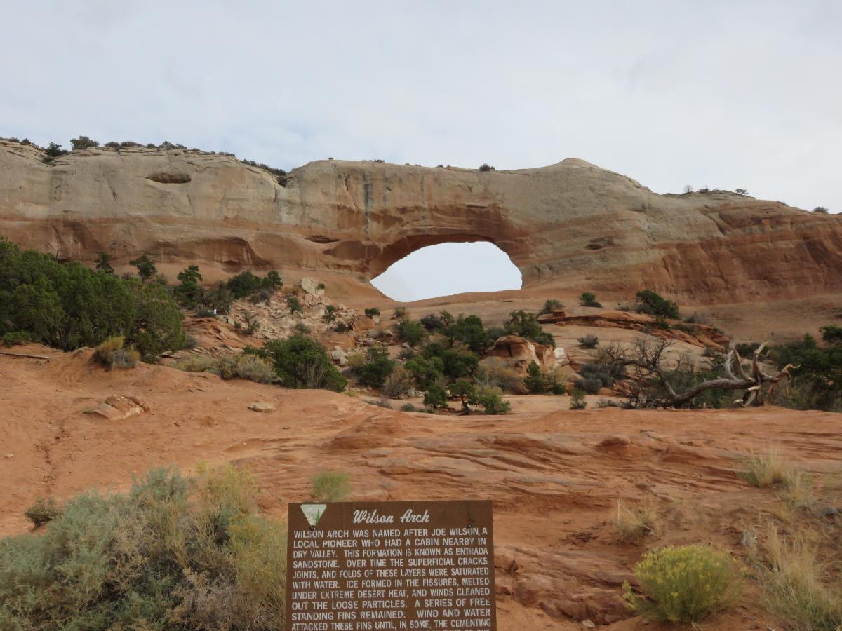 Hiking to the Sandstone Creation Known as Wilson Arch