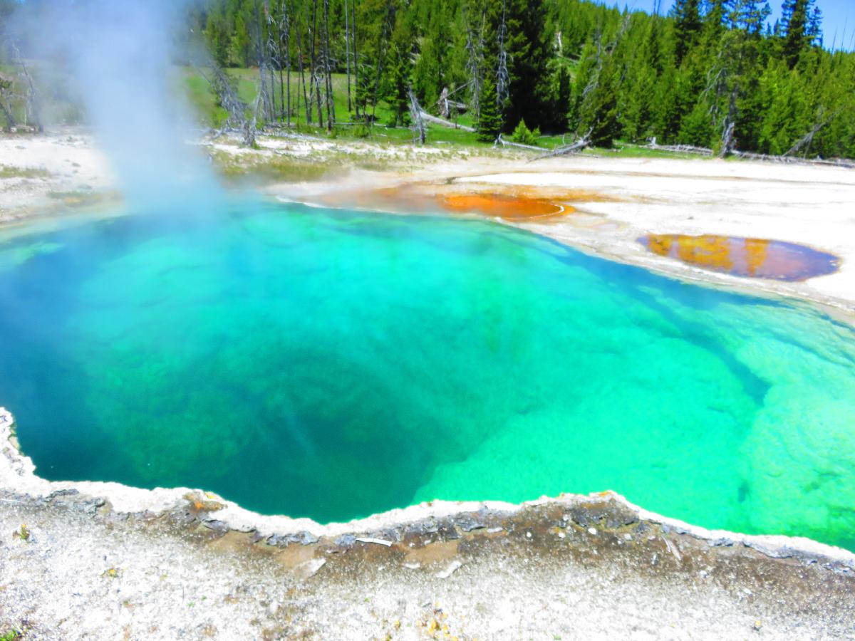 Amazing Colors at Yellowstone's Abyss Pool