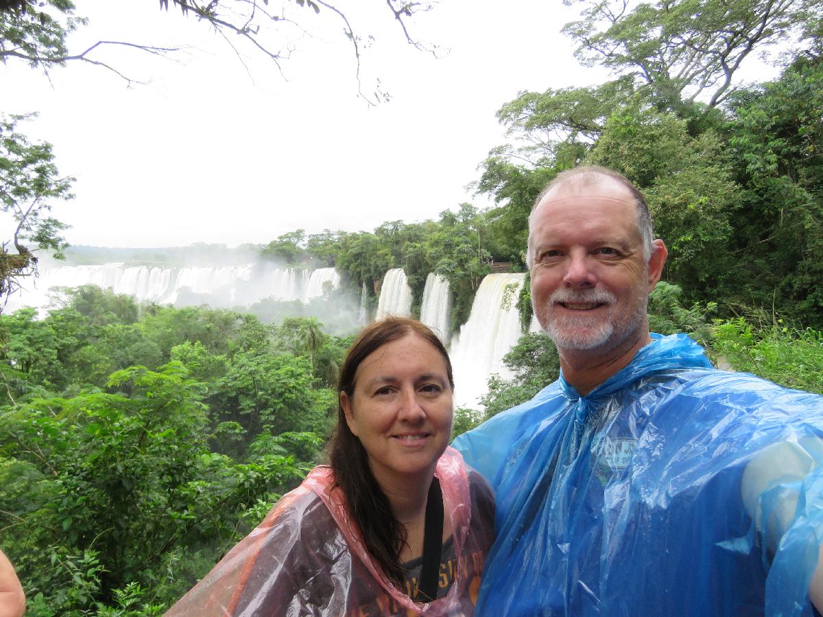 Rainy Day at Argentina's Iguazu Falls 