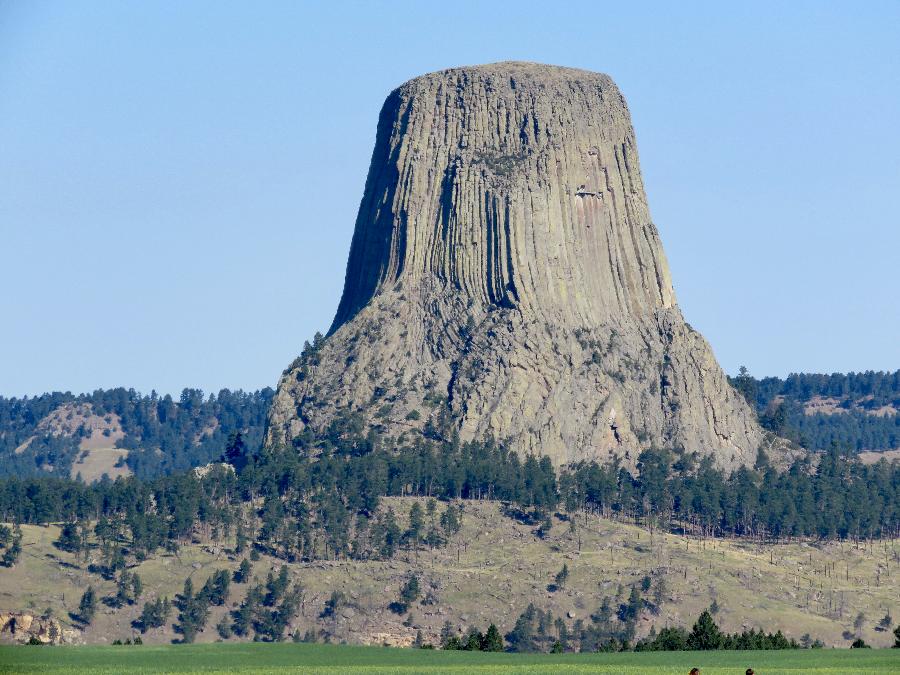 Approaching Devils Tower National Monument