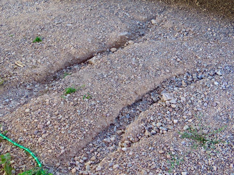 Grooves in Campsite 7 Parking Pad