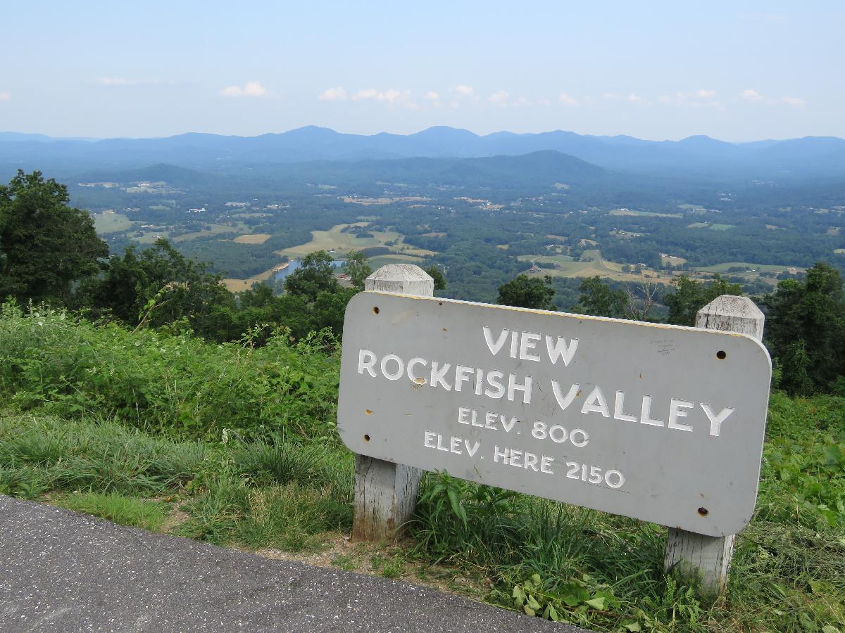 Mountains Surround Rockfish Valley at Virginia Overlook