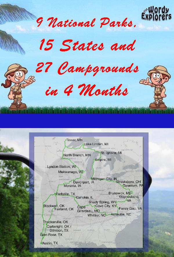 9 National Parks, 15 States and 27 Campgrounds in 4 Months