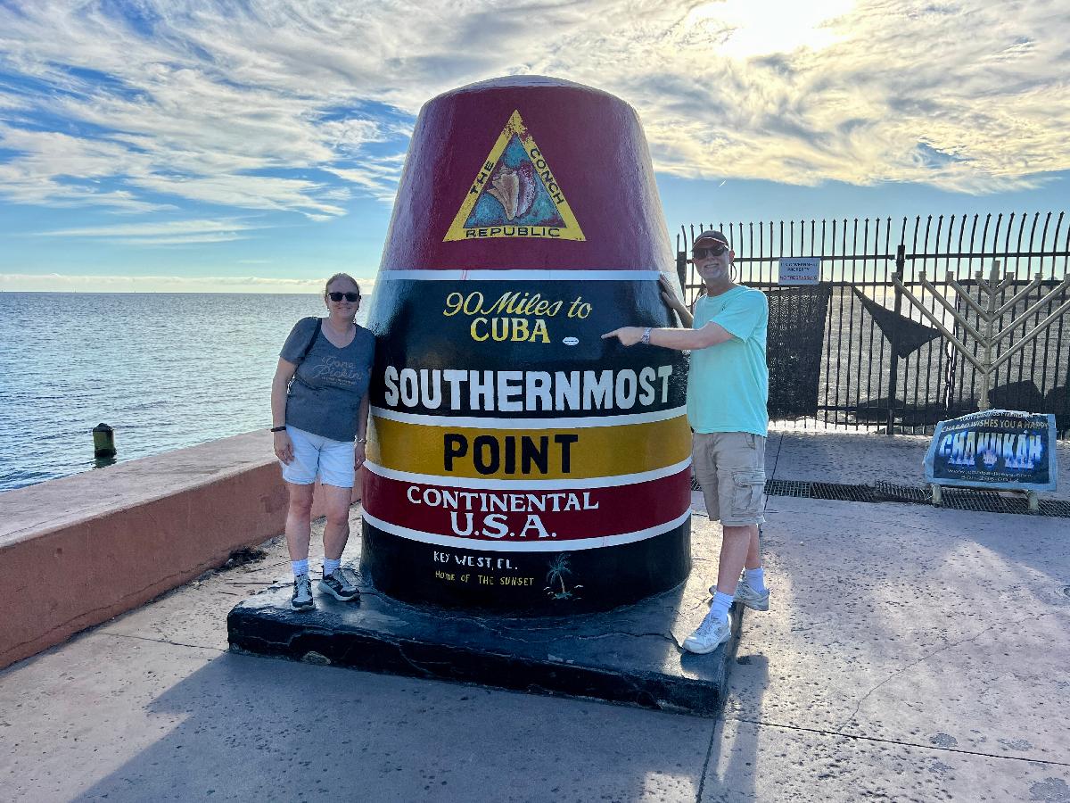 Key West's Famous Buoy Marking the Southernmost Point