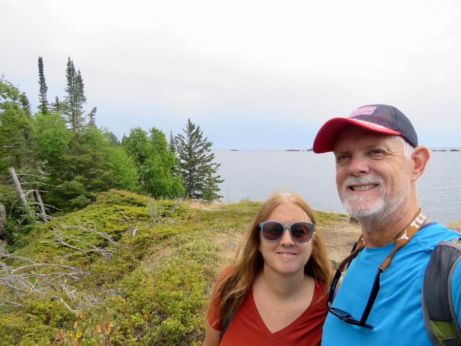 Hiking in Rock Harbor at Isle Royale National Park