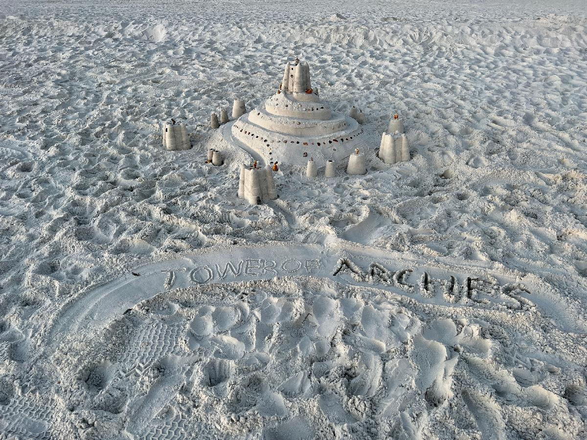 Tower of Arches in the White Sands of PCB