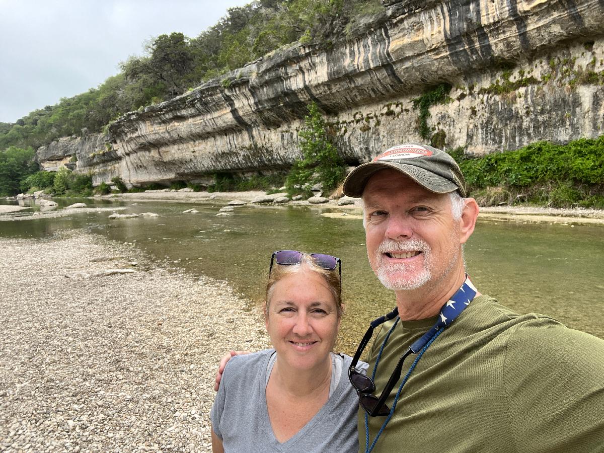 Peaceful Moment at the Guadalupe River's Swallow Cliff