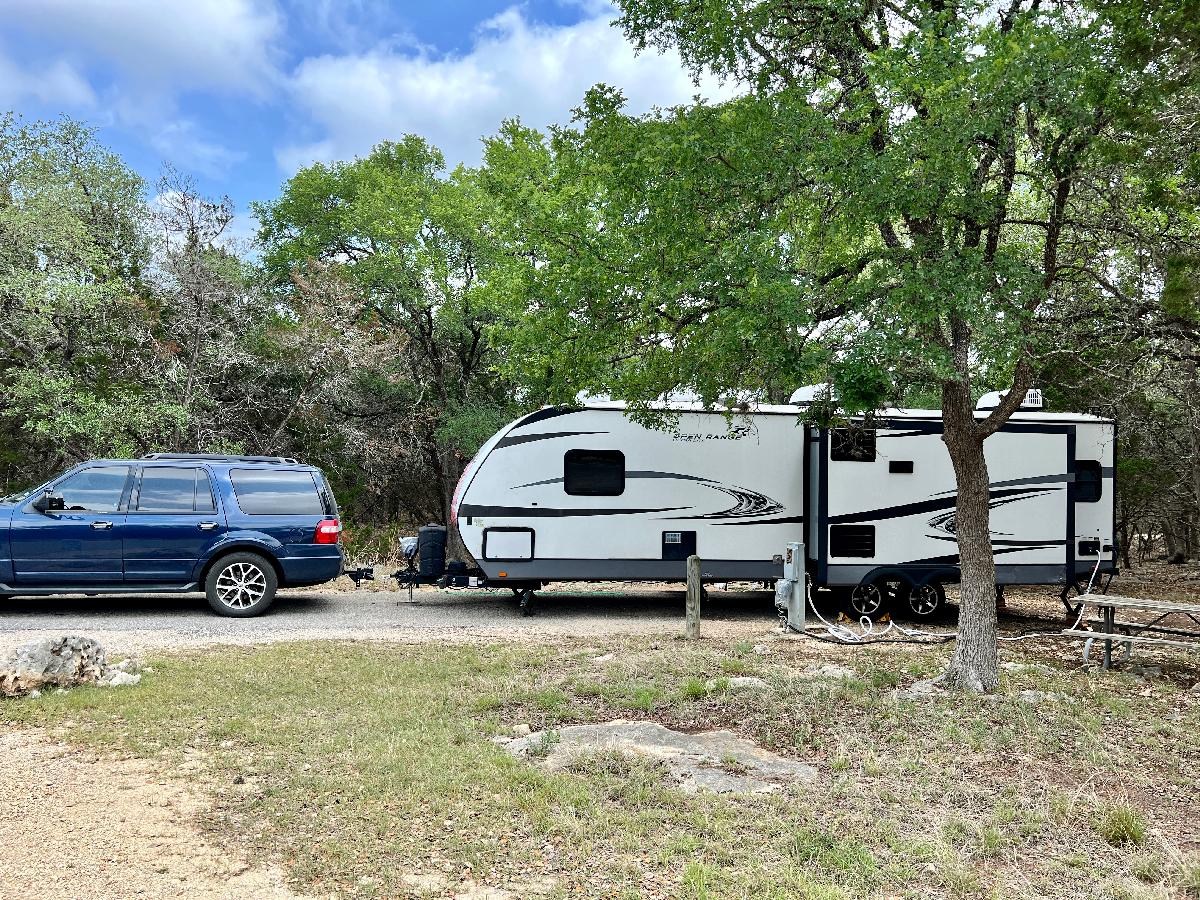 Spacious and Private Campsites near the Guadalupe River