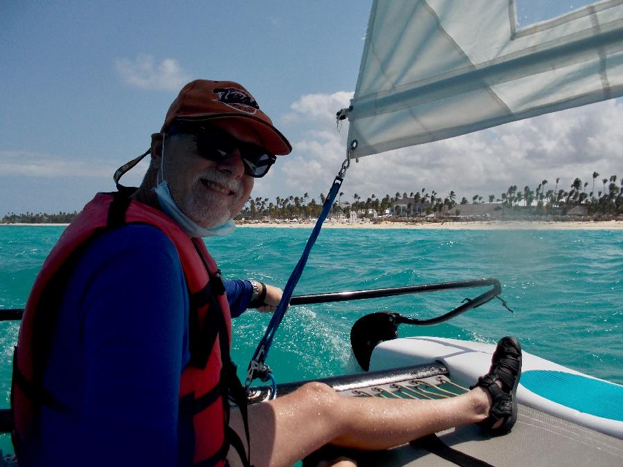 Sailing on a Hobie Cat off the Shores of Punta Cana