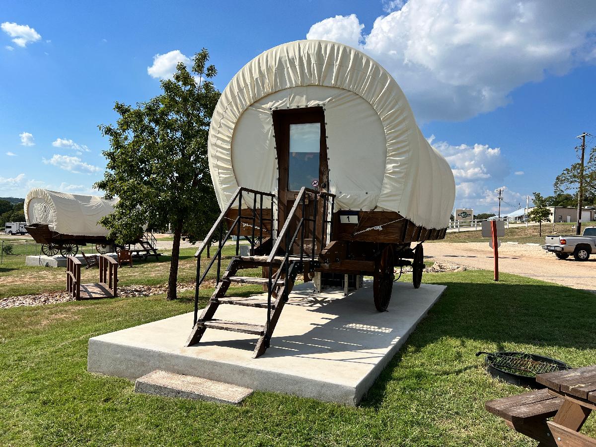 Fredericksburg, Texas in a Covered Wagon or in Your RV