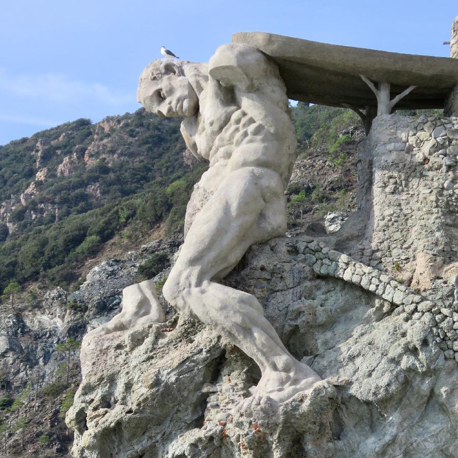 Remains of Il Gigante in Monterosso Al Mare