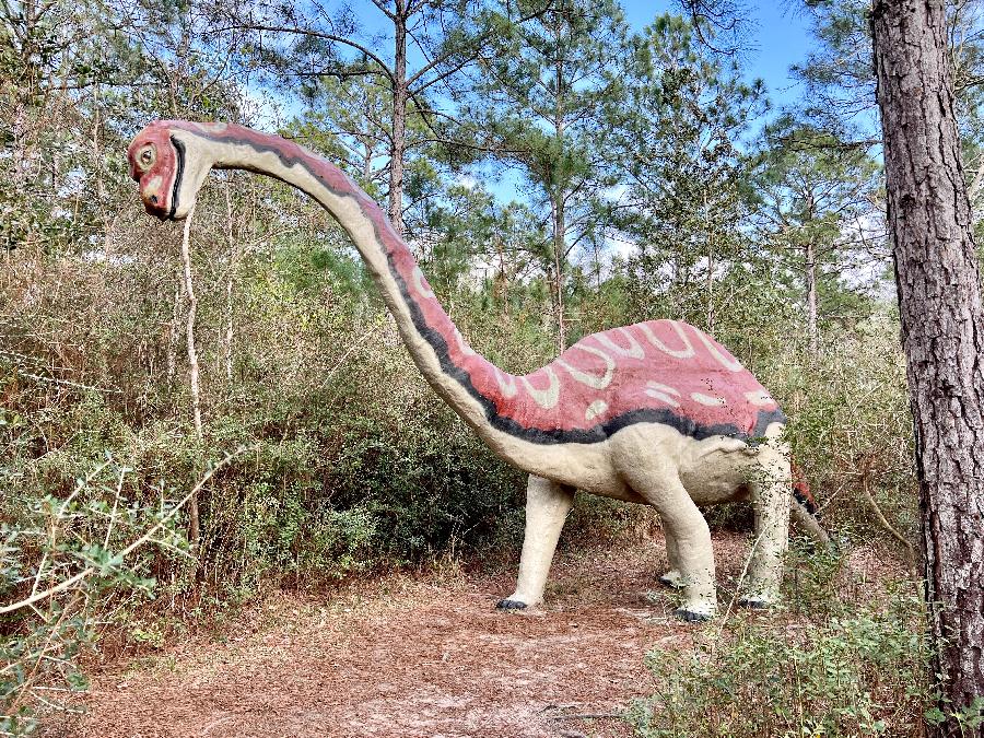 Stand Eye to Eye (or Body) with a Dinosaur in the Woods