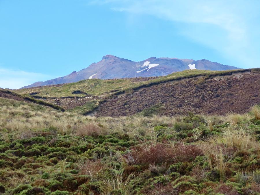 There's Snow in April in Tongariro National Park
