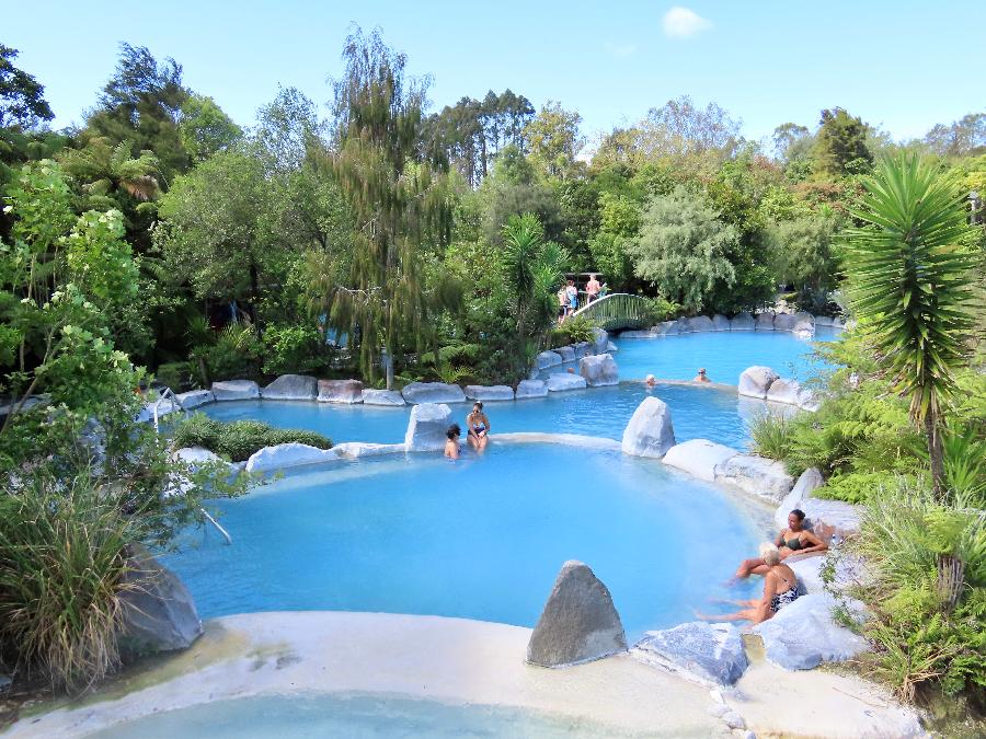 From Pool to Pool at the Wairakei Terraces