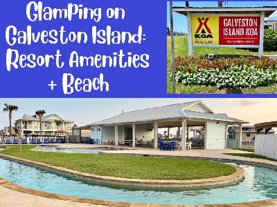 Glamping on Galveston Island: Resort Amenities Plus Beach!