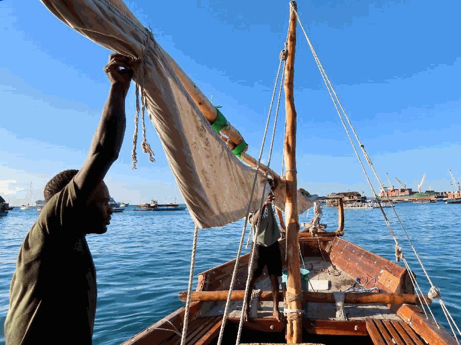 Watch the Sunset aboard a Wooden Dhow Boat 