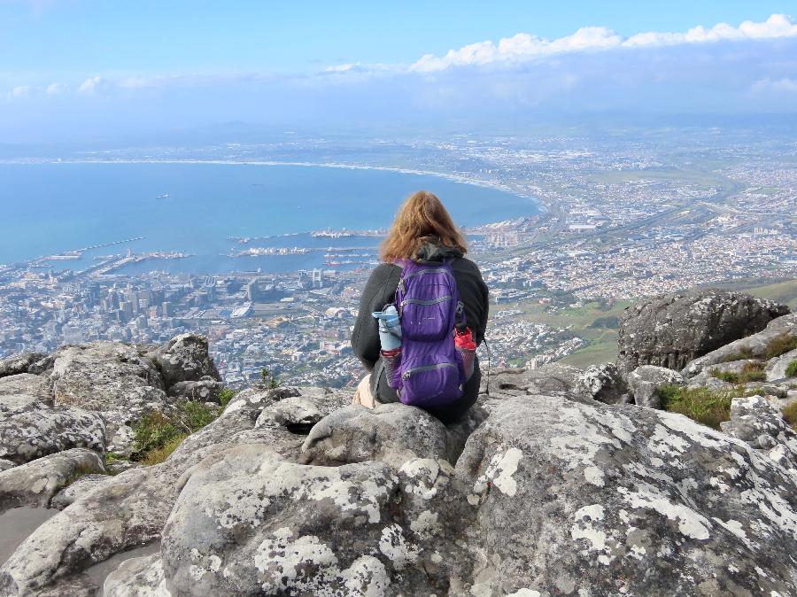 Gazing at the Panoramic View from Table Mountain