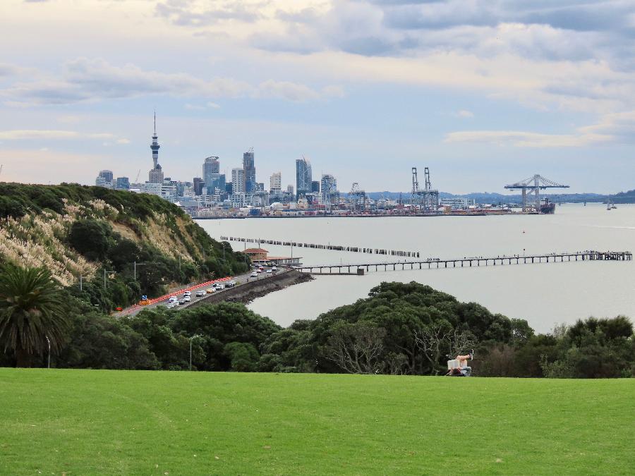 Auckland's Skyline from the Michael Joseph Savage Memorial
