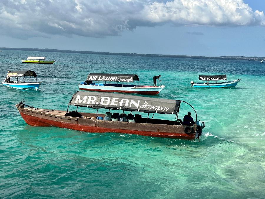 Traveling with Mr. Bean from Stone Town to Prison Island