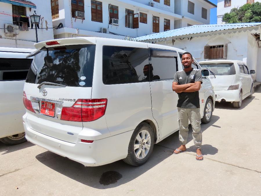Our Trusty Driver with his Comfortable Vehicle